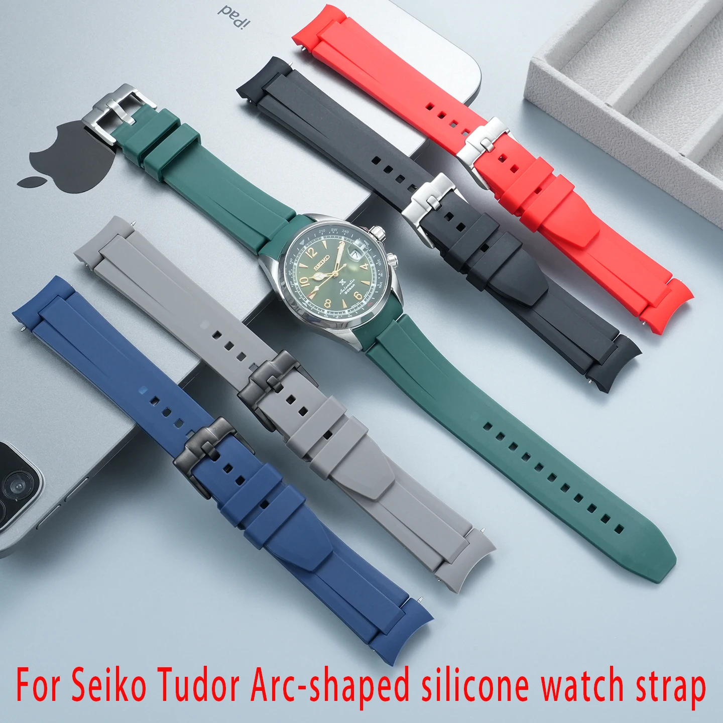 Curved End Silicone Watch Strap 20mm 22mm Soft Band for Seiko Citizen Casio Tudor
Curved End Silicone Watch Strap 20mm 22mm Soft Band for Seiko Citizen Casio Tudor