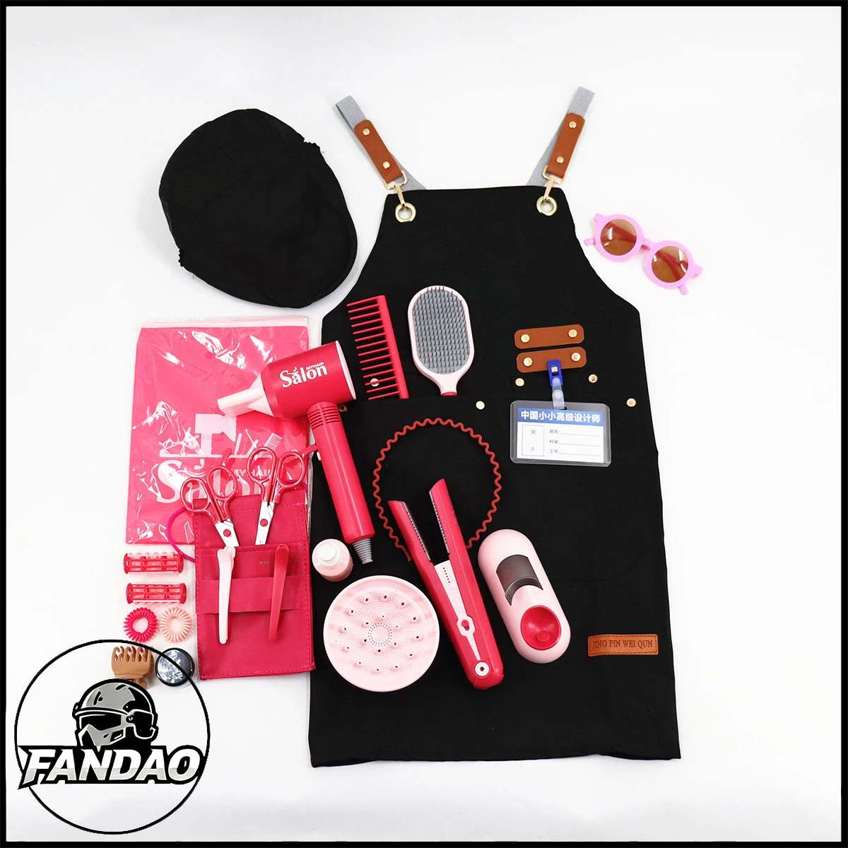 Kids Hair Stylist Role Play Toy Set with Apron Hat Hairdressing Kit for Preschool Children Cosplay Stage Performance Activities
Kids Hair Stylist Role Play Toy Set with Apron Hat Hairdressing Kit for Preschool Children Cosplay Stage Performance Activities