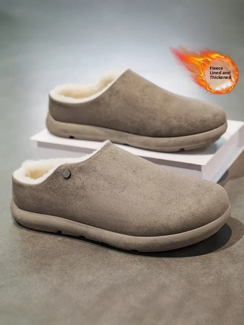 Men's Winter Thickened Fleece Slippers Casual Half Slippers Soft Bottom Cotton Shoes Warmth Comfortable Non-Slip Indoor Outdo...
Men's Winter Thickened Fleece Slippers Casual Half Slippers Soft Bottom Cotton Shoes Warmth Comfortable Non-Slip Indoor Outdo...
