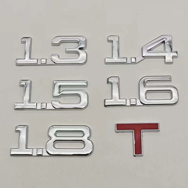 3D Metal Car Displacement 1.3 1.4 1.5 1.6 1.8 T Volume Logo Car Rear Trunk Emblem Badge Vehicle Sticker
3D Metal Car Displacement 1.3 1.4 1.5 1.6 1.8 T Volume Logo Car Rear Trunk Emblem Badge Vehicle Sticker