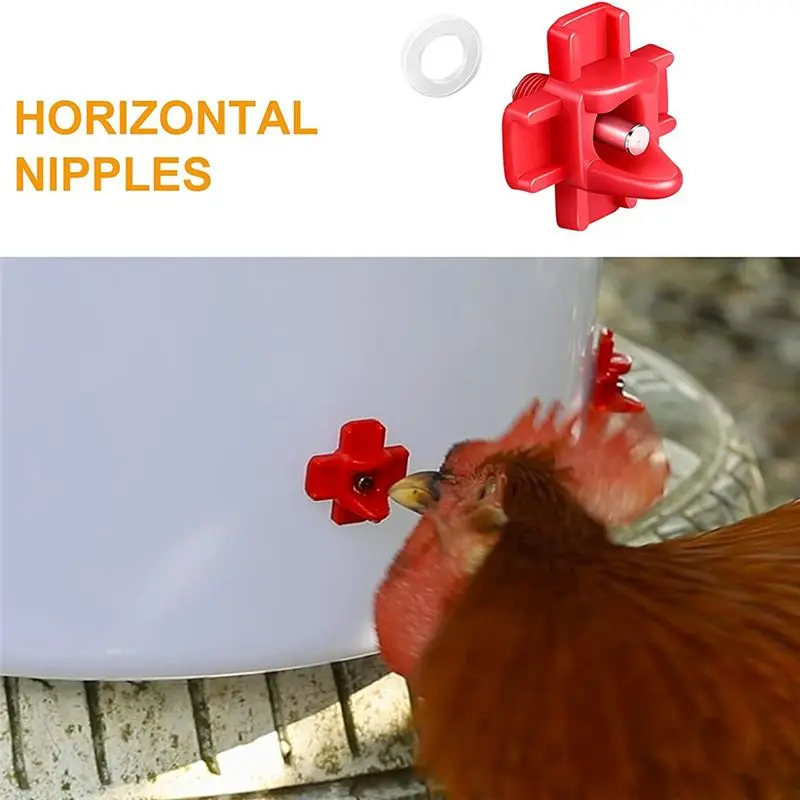 A58Z 12 Chicken Water Cups and 12 Chicken Waterer Nipples with Drill Bit,Automatic Filling Poultry Drinking Bowl
A58Z 12 Chicken Water Cups and 12 Chicken Waterer Nipples with Drill Bit,Automatic Filling Poultry Drinking Bowl