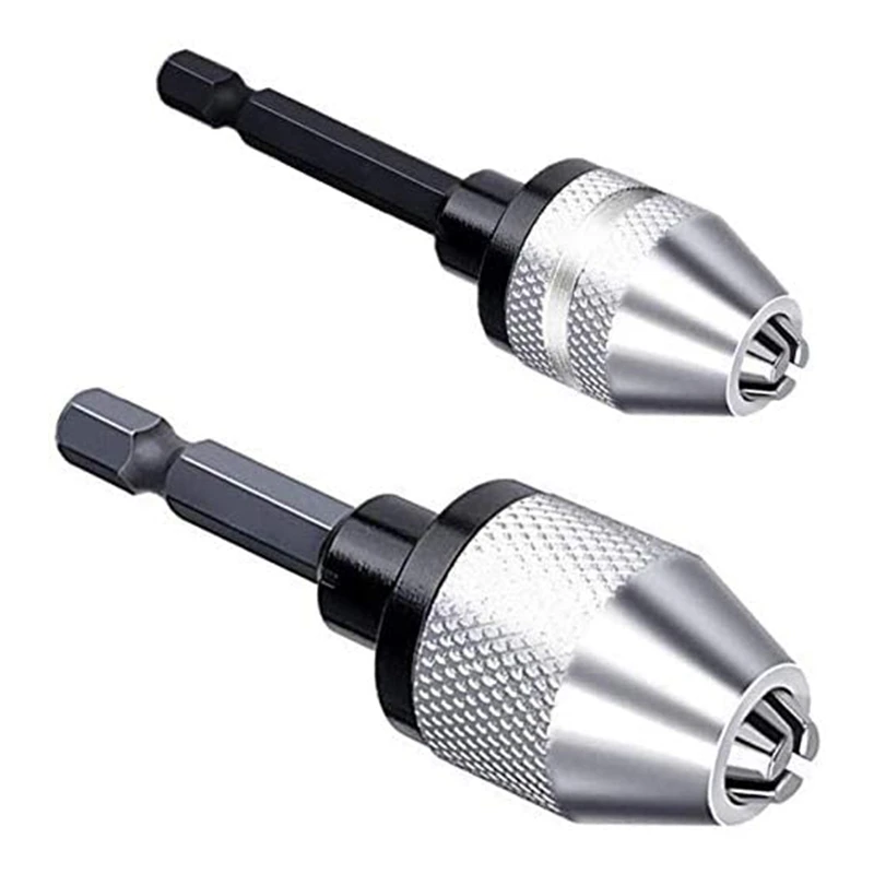 2 Pcs Hex Shank Keyless Drill Chuck 1/4 Inch Fast Change Adapter Converter Drill Adapter (0.3Mm-3.6Mm 0.3Mm-6.5Mm)
2 Pcs Hex Shank Keyless Drill Chuck 1/4 Inch Fast Change Adapter Converter Drill Adapter (0.3Mm-3.6Mm 0.3Mm-6.5Mm)