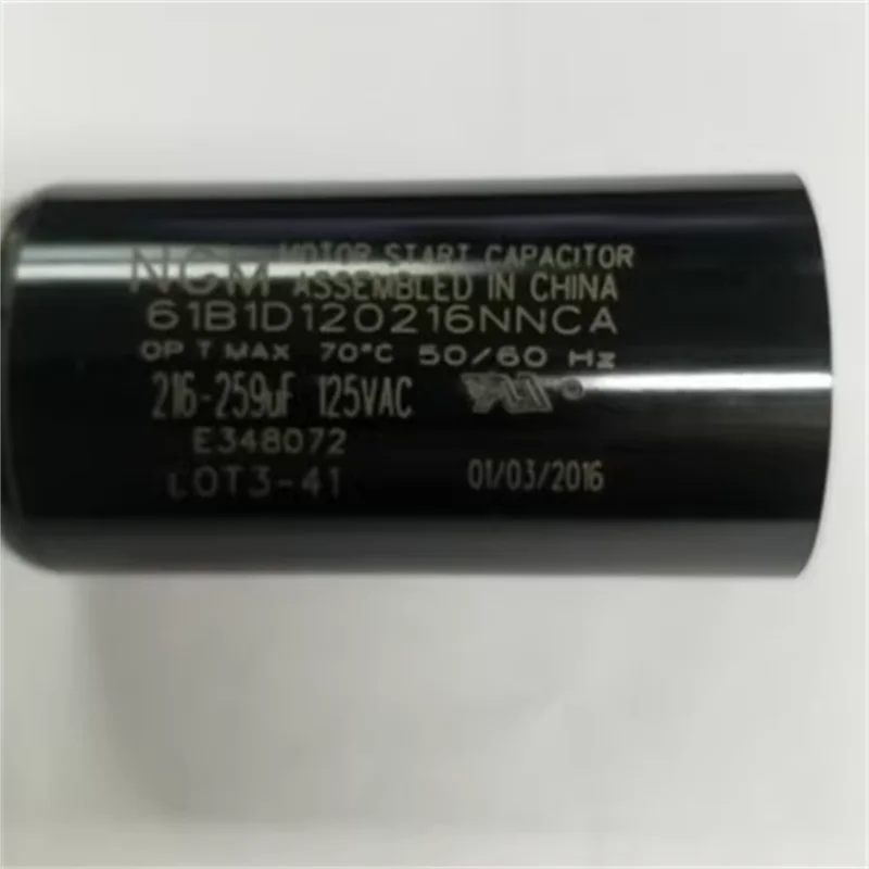 Пусковой конденсатор двигателя NGM 110 В переменного тока/125 В переменного тока 216-259 мкФ MFD 36*70
Пусковой конденсатор двигателя NGM 110 В переменного тока/125 В переменного тока 216-259 мкФ MFD 36*70
