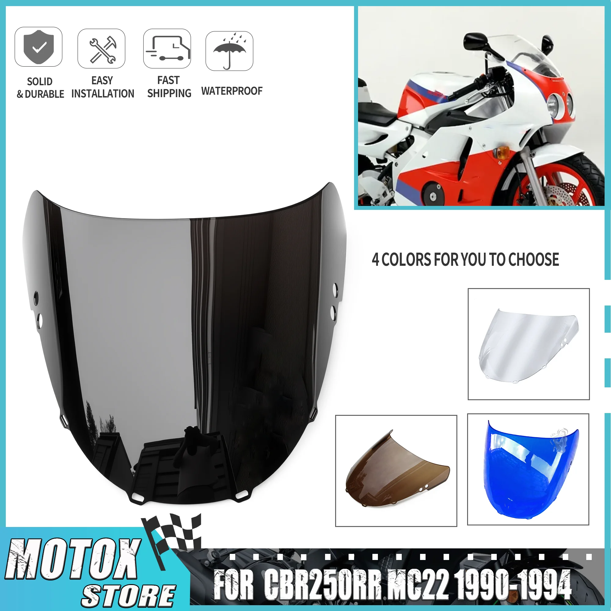 Лобовое стекло мотоцикла подходит для HONDA CBR250RR 1990-1994 MC22 1991 1992 1993 ветровое стекло CBR 250 RR MC 22 ветровое стекло
Лобовое стекло мотоцикла подходит для HONDA CBR250RR 1990-1994 MC22 1991 1992 1993 ветровое стекло CBR 250 RR MC 22 ветровое стекло