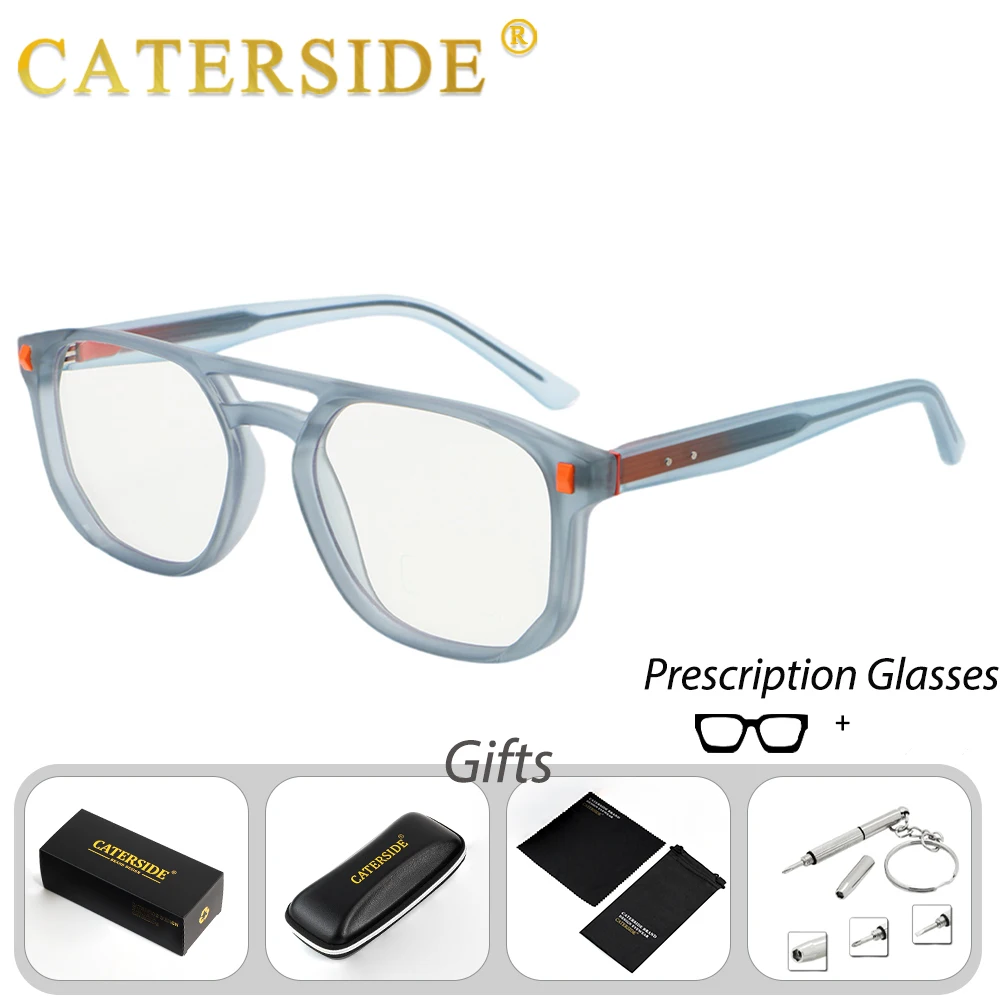 CATERSIDE New Fashion Women Prescription Glasses Flat Top Double Bridges Design Pilot Prescription Glasses Men Myopia Glasses
CATERSIDE New Fashion Women Prescription Glasses Flat Top Double Bridges Design Pilot Prescription Glasses Men Myopia Glasses