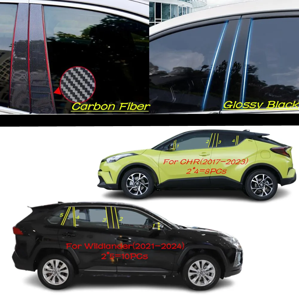 Car PC Material Pillar Post Cover Door Trim Window Molding Sticker Plate For Toyota Wildlander 2021-2024/CHR C-HR 2017 2018-2023
Car PC Material Pillar Post Cover Door Trim Window Molding Sticker Plate For Toyota Wildlander 2021-2024/CHR C-HR 2017 2018-2023