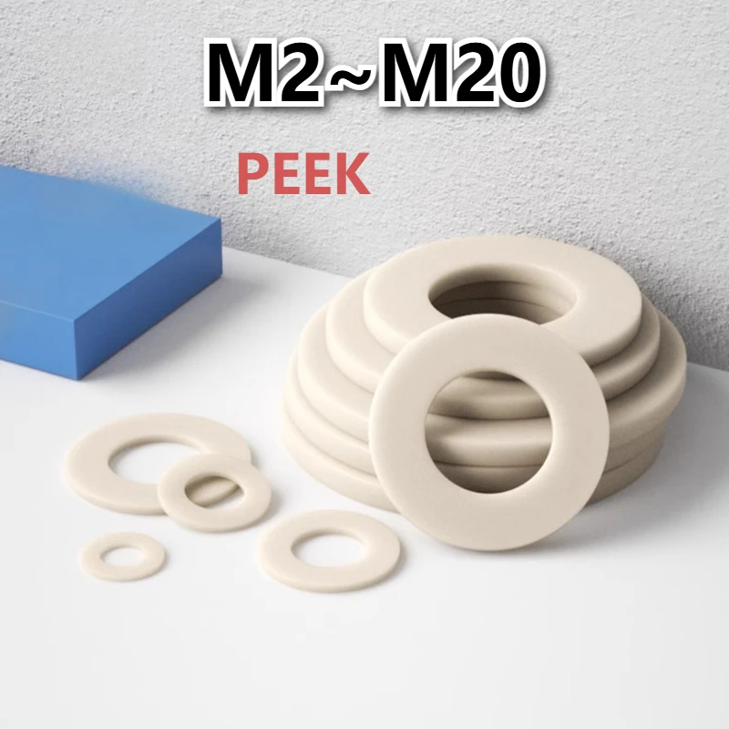 PEEK Плоская шайба Простая прокладка M2 M2.5 M3 M3.5 M4 M5 M6 M8 M10 M12 M14 DIN125 Высокопрочная, устойчивая к высоким температурам 1/2/5 шт.
PEEK Плоская шайба Простая прокладка M2 M2.5 M3 M3.5 M4 M5 M6 M8 M10 M12 M14 DIN125 Высокопрочная, устойчивая к высоким температурам 1/2/5 шт.