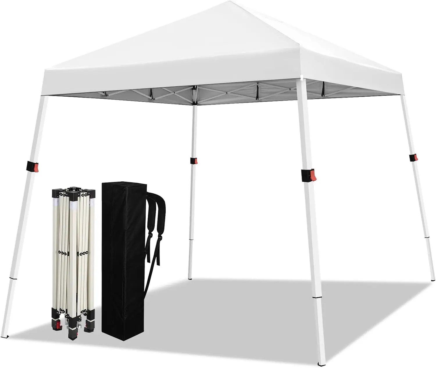 10x10 Slant Legs Pop Up Canopy Tent, 1-Button Push Setup Canopy Tent, Adjustable Height Instant Portable Shelter, Protable Backpack, Easy Outdoor Sun Shade for Events, 8x8 Top, White
10x10 Slant Legs Pop Up Canopy Tent, 1-Button Push Setup Canopy Tent, Adjustable Height Instant Portable Shelter, Protable Backpack, Easy Outdoor Sun Shade for Events, 8x8 Top, White