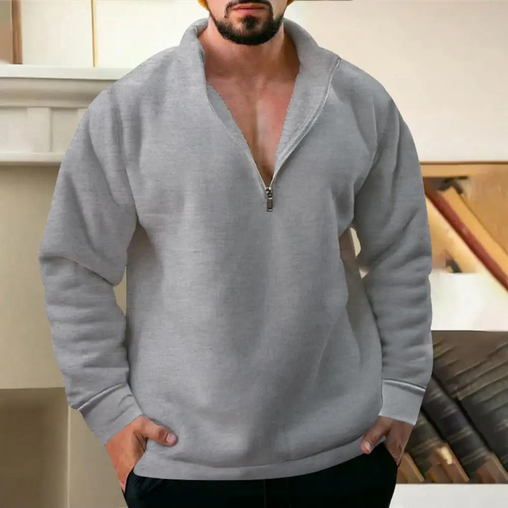 Men Autumn Winter Fleece Sweater Top Clothing Long Sleeve Cold-proof Loose Men Sweatshirt Casual Half-zippered Pullover Top
Men Autumn Winter Fleece Sweater Top Clothing Long Sleeve Cold-proof Loose Men Sweatshirt Casual Half-zippered Pullover Top