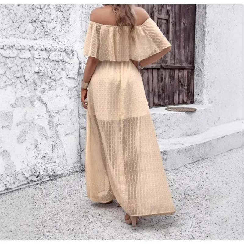 2026 Summer One-word Shoulder Women's Beach Vacation Dress
2026 Summer One-word Shoulder Women's Beach Vacation Dress