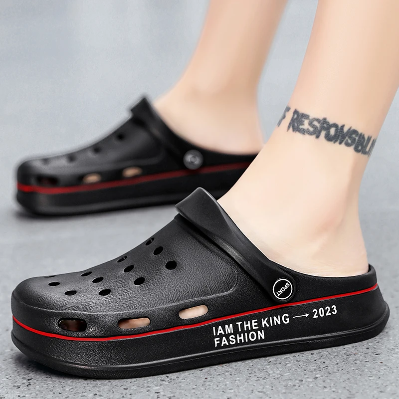 Sandals For Men Black Breathable Home Slippers Outdoor Fashion Garden Shoes Clogs Men Water Shoes Men Sandals Zapatos De Hombre
Sandals For Men Black Breathable Home Slippers Outdoor Fashion Garden Shoes Clogs Men Water Shoes Men Sandals Zapatos De Hombre