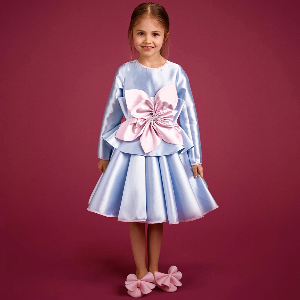 Flowers Girl Dress with Big Flower O-Neck Long Sleeve A-Line Knee-Length Baby Birthday Party Gowns for Wedding Festival Dresses
Flowers Girl Dress with Big Flower O-Neck Long Sleeve A-Line Knee-Length Baby Birthday Party Gowns for Wedding Festival Dresses