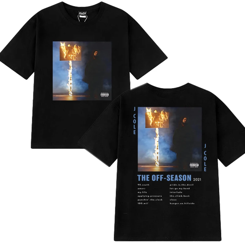 J Cole Black Vintage Style Double Sided Graphic short sleeve T-shirts Men Women Oversized T shirt Unisex 100% Cotton clothing
J Cole Black Vintage Style Double Sided Graphic short sleeve T-shirts Men Women Oversized T shirt Unisex 100% Cotton clothing