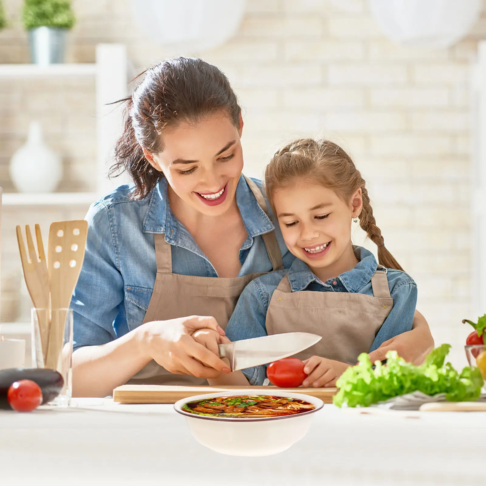 1 шт. Винтажная эмалированная миска для кухни, сверхпрочная, многофункциональная: для умывания, замеса теста, приготовления пищи, хранения продуктов
1 шт. Винтажная эмалированная миска для кухни, сверхпрочная, многофункциональная: для умывания, замеса теста, приготовления пищи, хранения продуктов