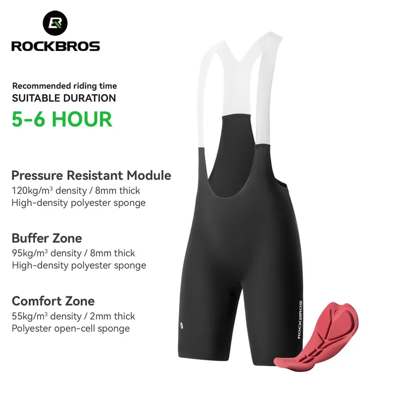 ROCKBROS Men's Cycling Bib Shorts Seamless Cycling Clothing 6 Hours Ride Summer MTB Road Bike Shorts Buffer Zone Bicycle Tights
ROCKBROS Men's Cycling Bib Shorts Seamless Cycling Clothing 6 Hours Ride Summer MTB Road Bike Shorts Buffer Zone Bicycle Tights