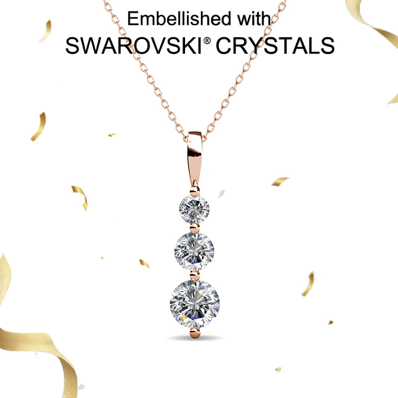 Daisini Luxury Jewelry for Women 925 Silver Pendant Necklace with Swarovski Crystals 18k White Gold Finish High End Gift
Daisini Luxury Jewelry for Women 925 Silver Pendant Necklace with Swarovski Crystals 18k White Gold Finish High End Gift