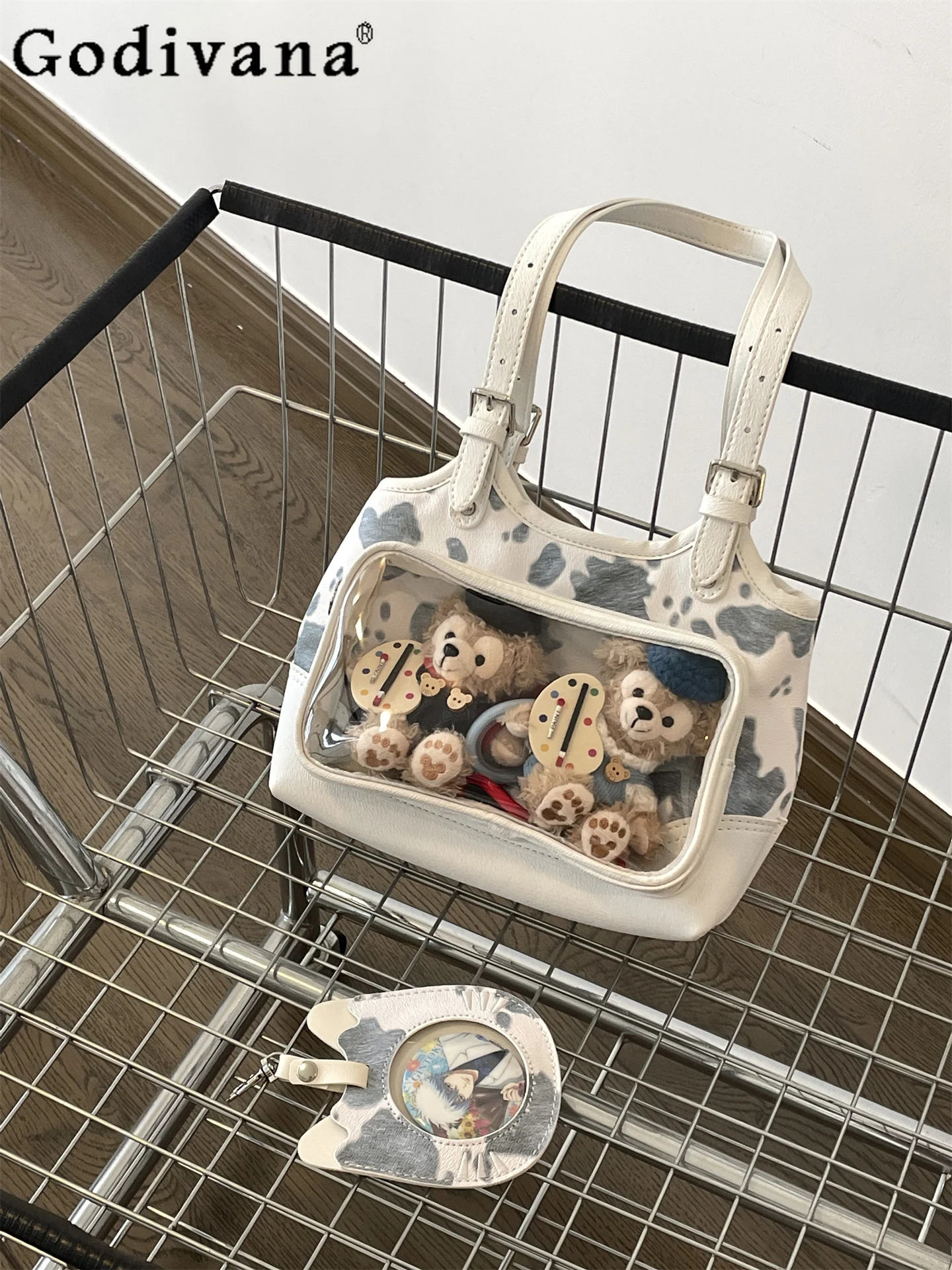 2D Japanese Original Lolita Handbag Cute 10cm Doll Bag Transparent Student Versatile Small Capacity Shoulder Bag for Women
2D Japanese Original Lolita Handbag Cute 10cm Doll Bag Transparent Student Versatile Small Capacity Shoulder Bag for Women