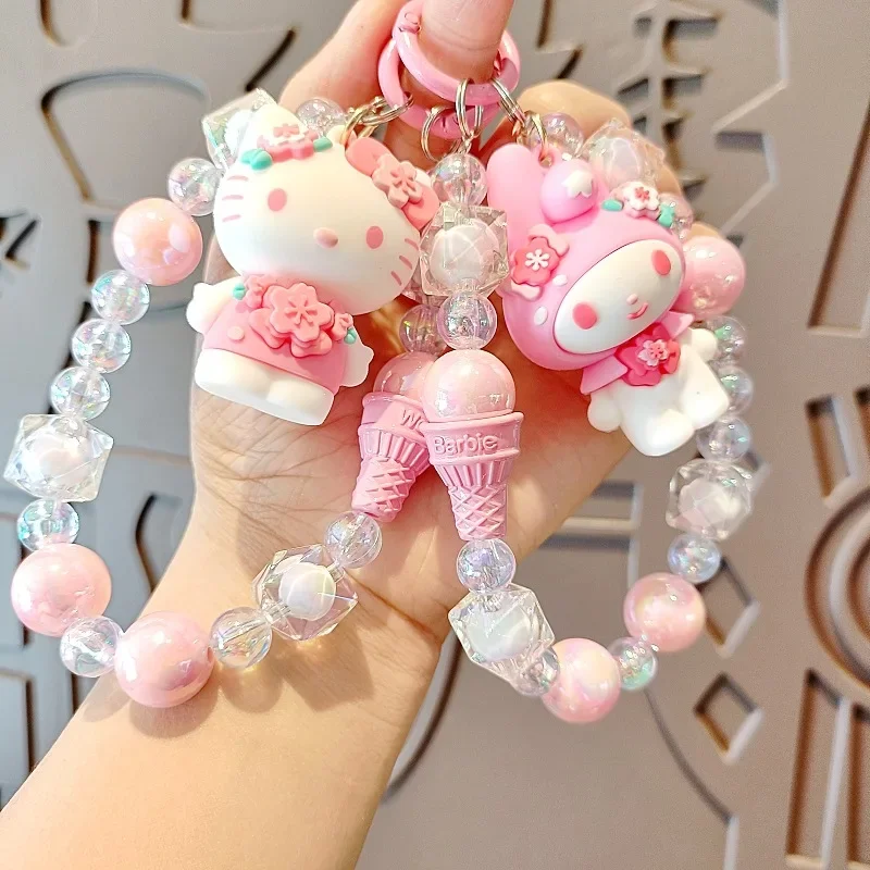 Hello Kitty Kuromi Melody Beaded Keychain Cartoon Doll Hello Kitty Phone Chain Cute Girl Car Backpack Pendant Accessories Gift
Hello Kitty Kuromi Melody Beaded Keychain Cartoon Doll Hello Kitty Phone Chain Cute Girl Car Backpack Pendant Accessories Gift