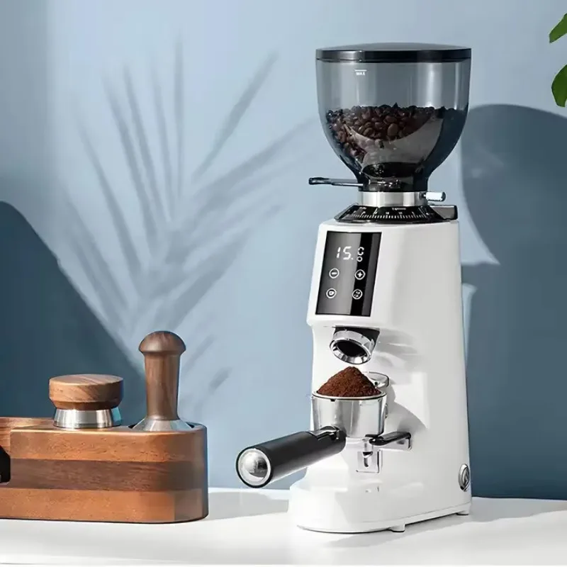 Stainless steel flat burr espresso digital automatic Italian coffee grinder
Stainless steel flat burr espresso digital automatic Italian coffee grinder