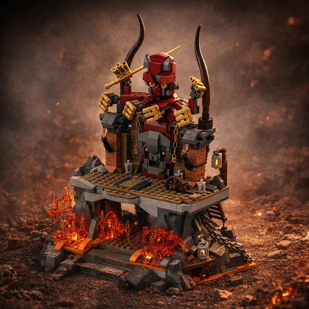 Classic Explorer Movie Temple Ruins Lava Altar Evil Deity Statue MOC Building Blocks DIY Assembly Architecture Brick Model
Classic Explorer Movie Temple Ruins Lava Altar Evil Deity Statue MOC Building Blocks DIY Assembly Architecture Brick Model