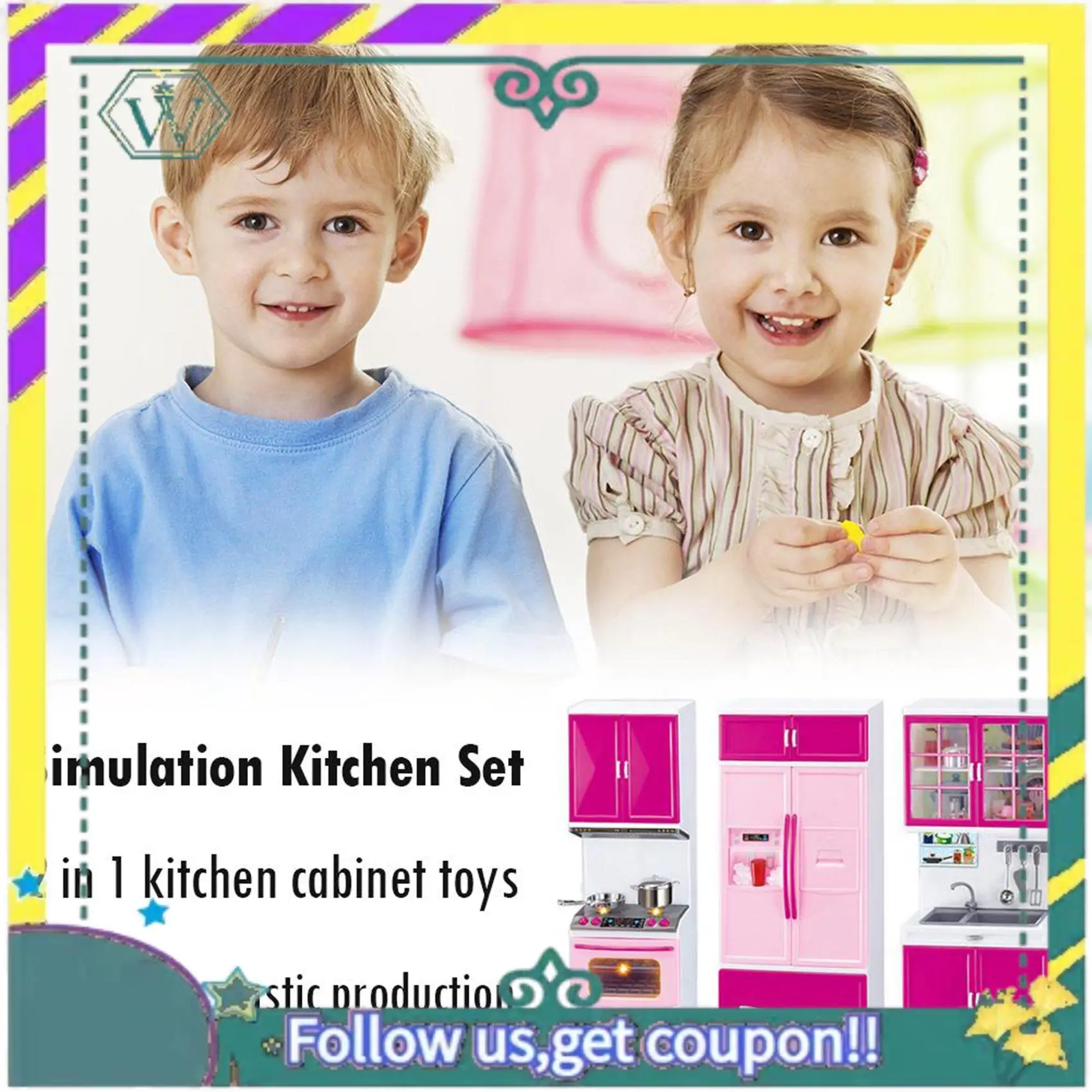 (New) Simulation Kitchen Cabinets Set Children Pretend Play Cooking Tools Mini Tableware Sets Toys Girls Dollhouse Playset
(New) Simulation Kitchen Cabinets Set Children Pretend Play Cooking Tools Mini Tableware Sets Toys Girls Dollhouse Playset