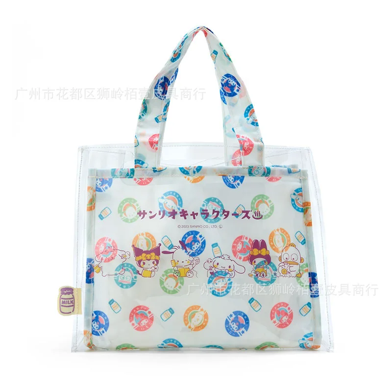 Sanrio Clear Tote Bag Two-Piece Kawaii Hellokitty Kuromi Cinnamoroll Japanese Cartoon Printing Dual-Purpose Handbag Girls Gift
Sanrio Clear Tote Bag Two-Piece Kawaii Hellokitty Kuromi Cinnamoroll Japanese Cartoon Printing Dual-Purpose Handbag Girls Gift