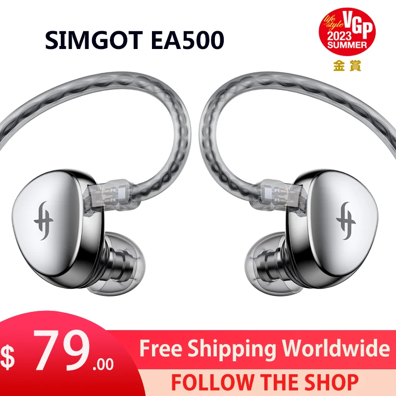 SIMGOT EA500 Hi-Res In Ear Monitor Headphone with Detachable Cable Dynamic Driver IEM Earphone HiFi Stereo Wired Earbuds
SIMGOT EA500 Hi-Res In Ear Monitor Headphone with Detachable Cable Dynamic Driver IEM Earphone HiFi Stereo Wired Earbuds
