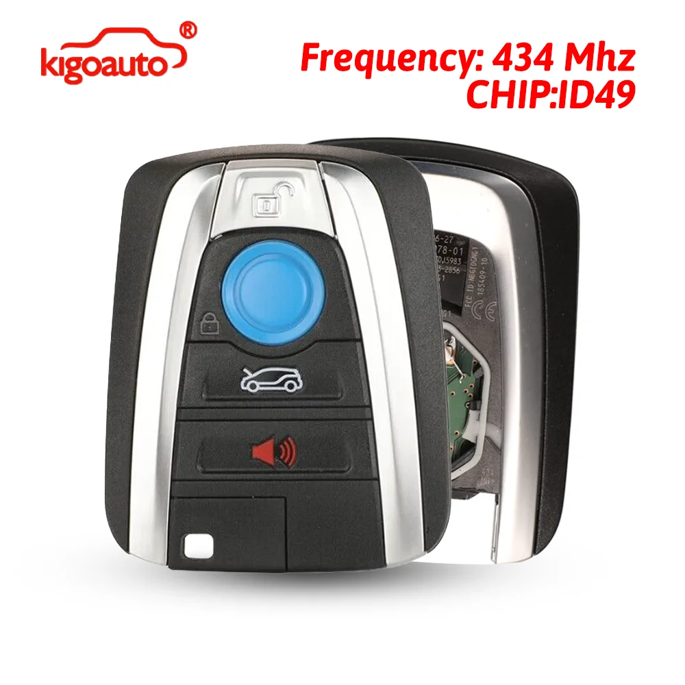 kigoauto FCC NBGIDGNG1 Smart key 4 button 434Mhz ID49-PCF7945/PCF7953 chip for 2015-2017 BMW i3
kigoauto FCC NBGIDGNG1 Smart key 4 button 434Mhz ID49-PCF7945/PCF7953 chip for 2015-2017 BMW i3