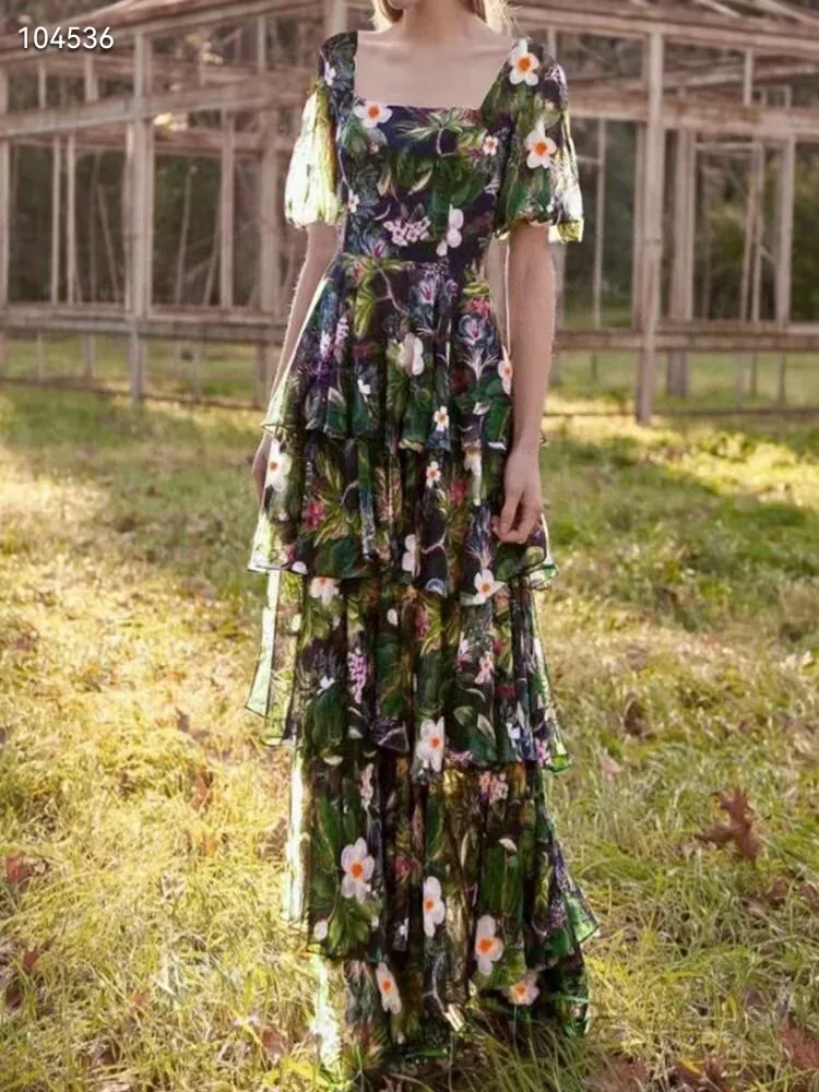 French Floral Long Skirt2025Summer New High-Grade plus Size Women's Clothing Tight Waist Chiffon Printed Dress
French Floral Long Skirt2025Summer New High-Grade plus Size Women's Clothing Tight Waist Chiffon Printed Dress