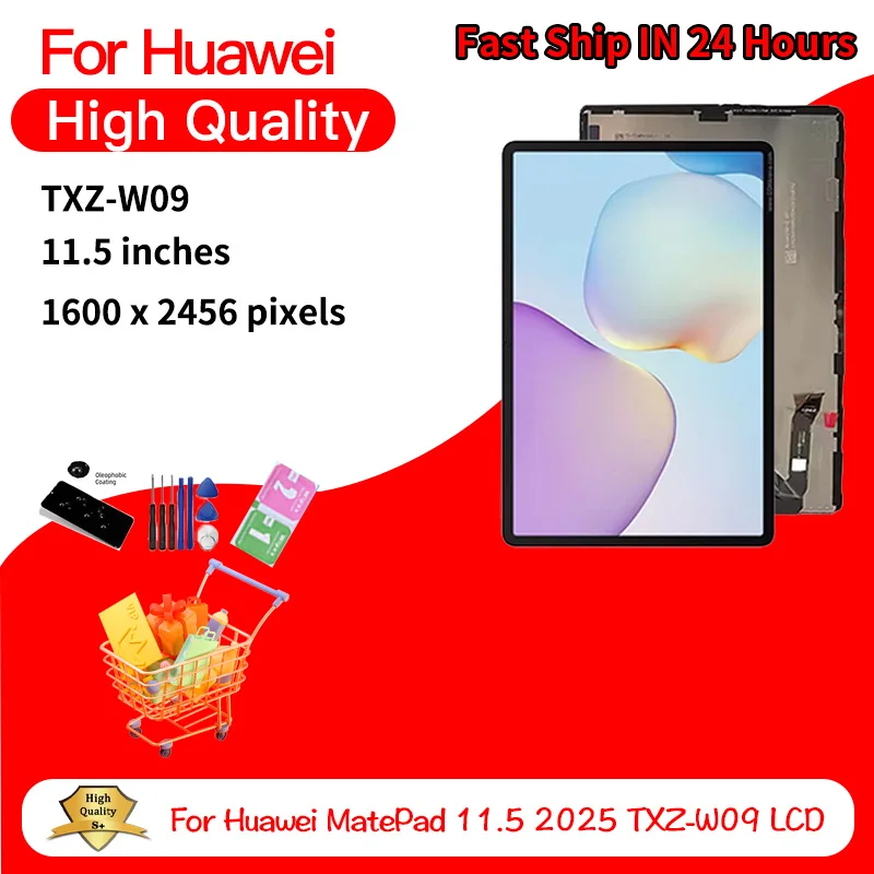 11.5“”inch New For Huawei MatePad 11.5 2025 TXZ-W09 LCD Display Touch Digitizer Screen Assembly Replacement Repair Parts
11.5“”inch New For Huawei MatePad 11.5 2025 TXZ-W09 LCD Display Touch Digitizer Screen Assembly Replacement Repair Parts