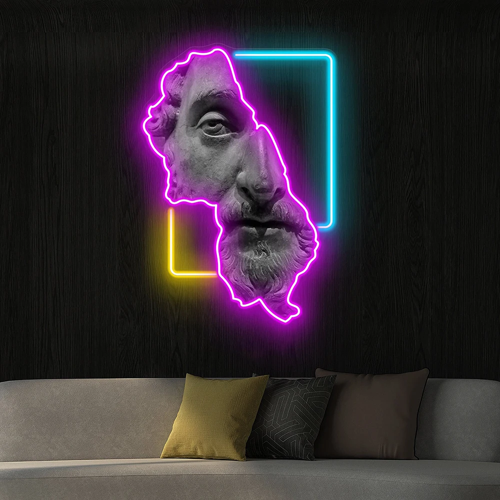Statue Man Neon Artwork Led Neon Sign Light Handmade Custom Lights Lamp for Bedroom Living Room Wall Decor UV Print Neon Signs
Statue Man Neon Artwork Led Neon Sign Light Handmade Custom Lights Lamp for Bedroom Living Room Wall Decor UV Print Neon Signs