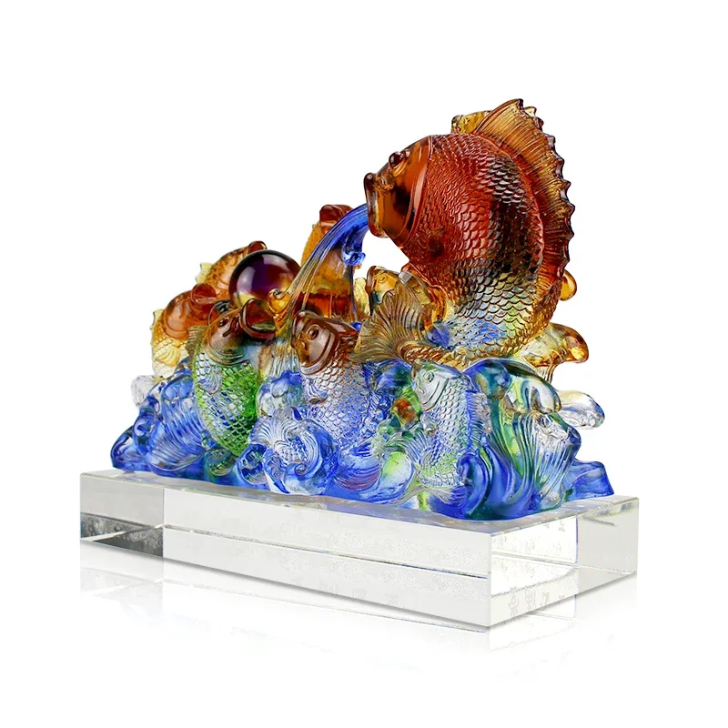 # For New Glass Animal Sculpture Crystal Fish Home Decor Ornament Luxury Art Statue
# For New Glass Animal Sculpture Crystal Fish Home Decor Ornament Luxury Art Statue