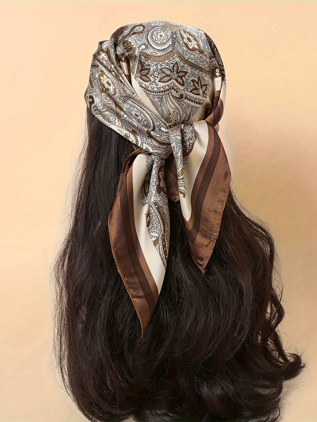 1pc Women's Brown Vintage Style Tulle Scarf, 90cm Size, Classic Headscarf Silk Scarf, Outdoor Travel Bohemian Style Headwear Accessory, Ideal Matching Ornament
1pc Women's Brown Vintage Style Tulle Scarf, 90cm Size, Classic Headscarf Silk Scarf, Outdoor Travel Bohemian Style Headwear Accessory, Ideal Matching Ornament