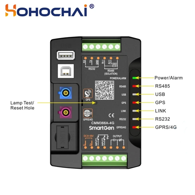 SmartGen CMM366A-ET Wired Ethernet Cloud Server Communication Module Internet Monitor Control Panel CM366A-WIFI
SmartGen CMM366A-ET Wired Ethernet Cloud Server Communication Module Internet Monitor Control Panel CM366A-WIFI