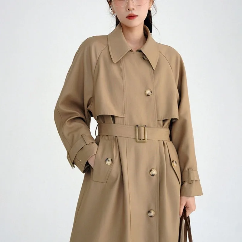 SuperAen 2026 Spring and Autumn New French-style Retro Trench Coat Lapel Collar Single Breasted Casual Coats
SuperAen 2026 Spring and Autumn New French-style Retro Trench Coat Lapel Collar Single Breasted Casual Coats