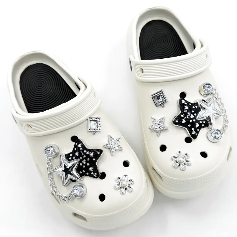 10PCS Shoe Charms for Crocs Shining Star Chain Decoration Buckle for Croc Charms Set Accessories Kids Party Woman Girls Gift
10PCS Shoe Charms for Crocs Shining Star Chain Decoration Buckle for Croc Charms Set Accessories Kids Party Woman Girls Gift