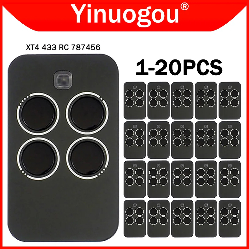 XT4 433 RC 787456 XT4 433RC 787452 787453 787454 Garage Door Remote Control 433MHz Gate Remote Control Garage Door Opener
XT4 433 RC 787456 XT4 433RC 787452 787453 787454 Garage Door Remote Control 433MHz Gate Remote Control Garage Door Opener