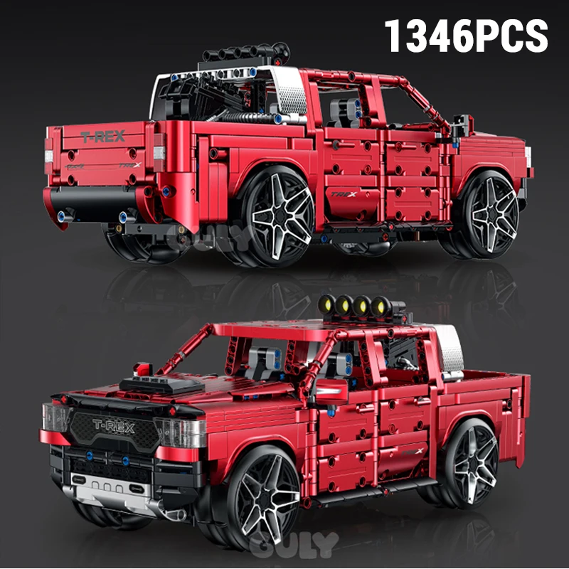 1349PCS Pickup Trcuk Building Blocks Toys Assembly Remote Control Car Model Bricks RC Car Ornaments Kids Adult Christmas Gifts
1349PCS Pickup Trcuk Building Blocks Toys Assembly Remote Control Car Model Bricks RC Car Ornaments Kids Adult Christmas Gifts