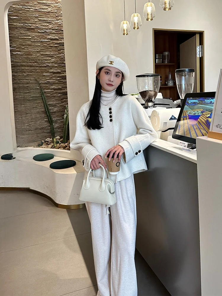 Шерстяное пальто 2025: Новинка весенне-осенней коллекции, свободный крой в стиле французского шика, женское пальто с дизайнерским акцентом
Шерстяное пальто 2025: Новинка весенне-осенней коллекции, свободный крой в стиле французского шика, женское пальто с дизайнерским акцентом