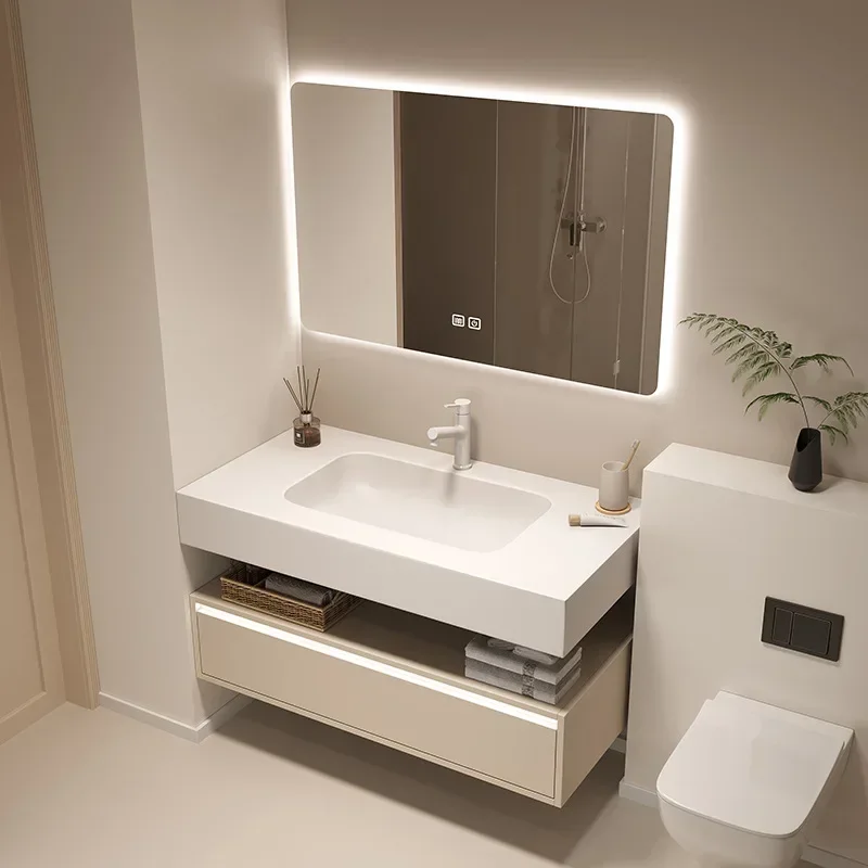 Bathroom Cabinet Matte Slate Seamless Sink Toilet Floating Bathroom Vanity Set Stone Top Wall Mounted Cabinet 2 Drawers Shelves
Bathroom Cabinet Matte Slate Seamless Sink Toilet Floating Bathroom Vanity Set Stone Top Wall Mounted Cabinet 2 Drawers Shelves