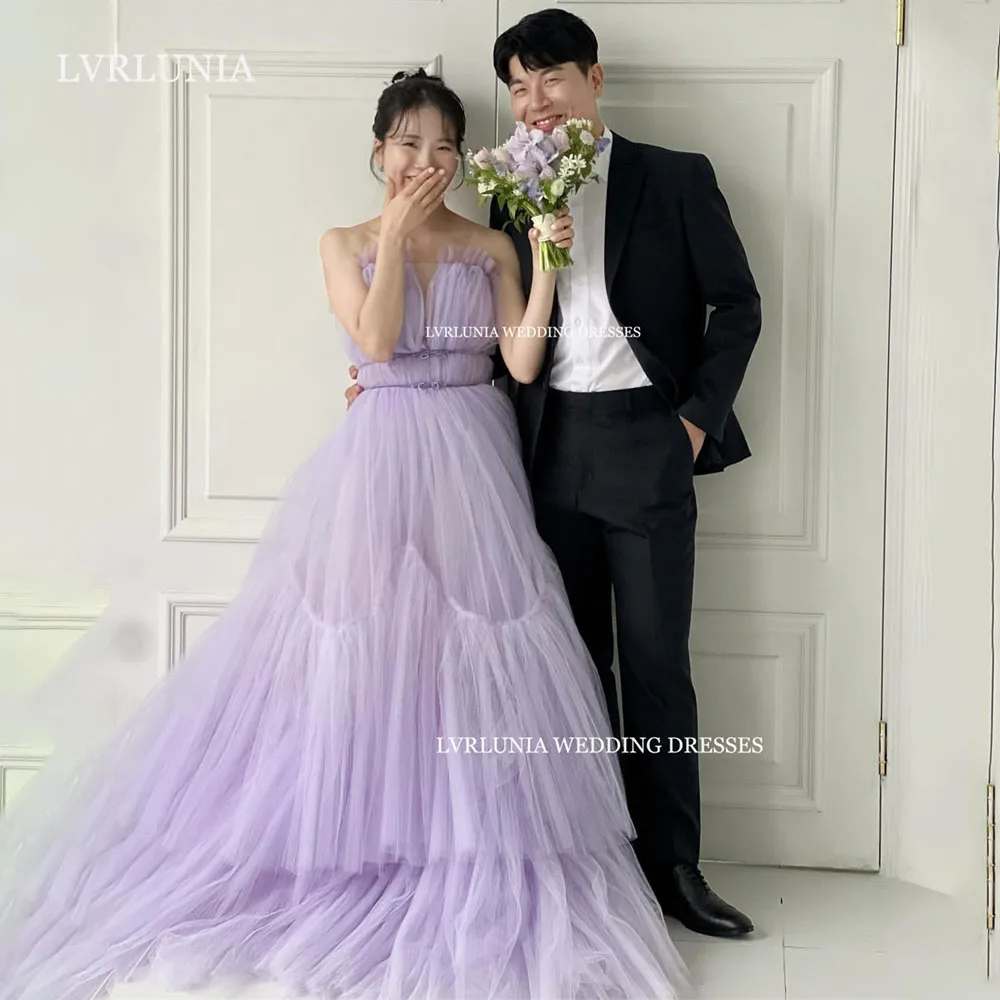 LVRLUNIA Fairy Purple Tulle Evening Dress Korea Wedding Photo Shoot Dress Strapless Floor Length Customized Corset Party Dress
LVRLUNIA Fairy Purple Tulle Evening Dress Korea Wedding Photo Shoot Dress Strapless Floor Length Customized Corset Party Dress