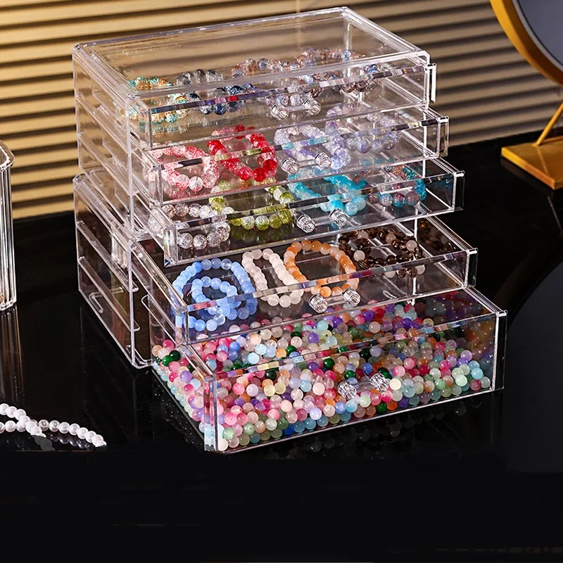New Transparent 1/2/3 Drawer Jewelry Nail Box Acrylic Beads Necklace Earrings Storage Box Electronic Components Sorting Containe
New Transparent 1/2/3 Drawer Jewelry Nail Box Acrylic Beads Necklace Earrings Storage Box Electronic Components Sorting Containe