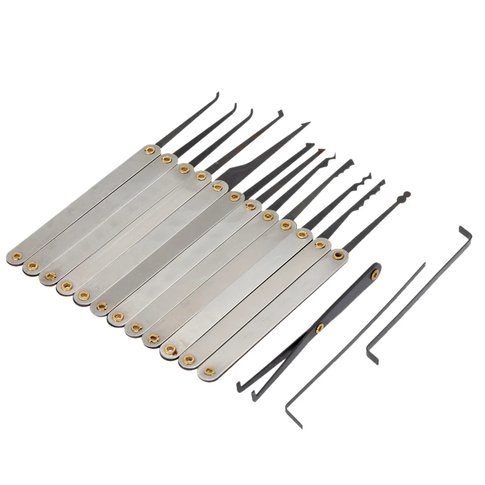 Stainless Steel Lock Pick Opener Set Locksmith Tools with Wrench Broken Key Extractor lock pick training
Stainless Steel Lock Pick Opener Set Locksmith Tools with Wrench Broken Key Extractor lock pick training