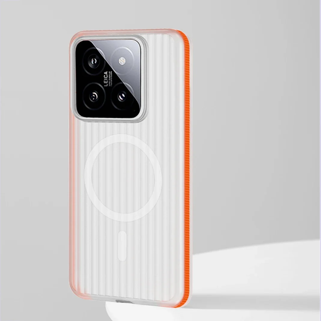 Corrugated Pattern For Magsafe Magnetic Wireless Charge Case For Xiaomi 15 Pro 14 Ultra Non-slip Bumper Hard PC Matte Back Cover
Corrugated Pattern For Magsafe Magnetic Wireless Charge Case For Xiaomi 15 Pro 14 Ultra Non-slip Bumper Hard PC Matte Back Cover