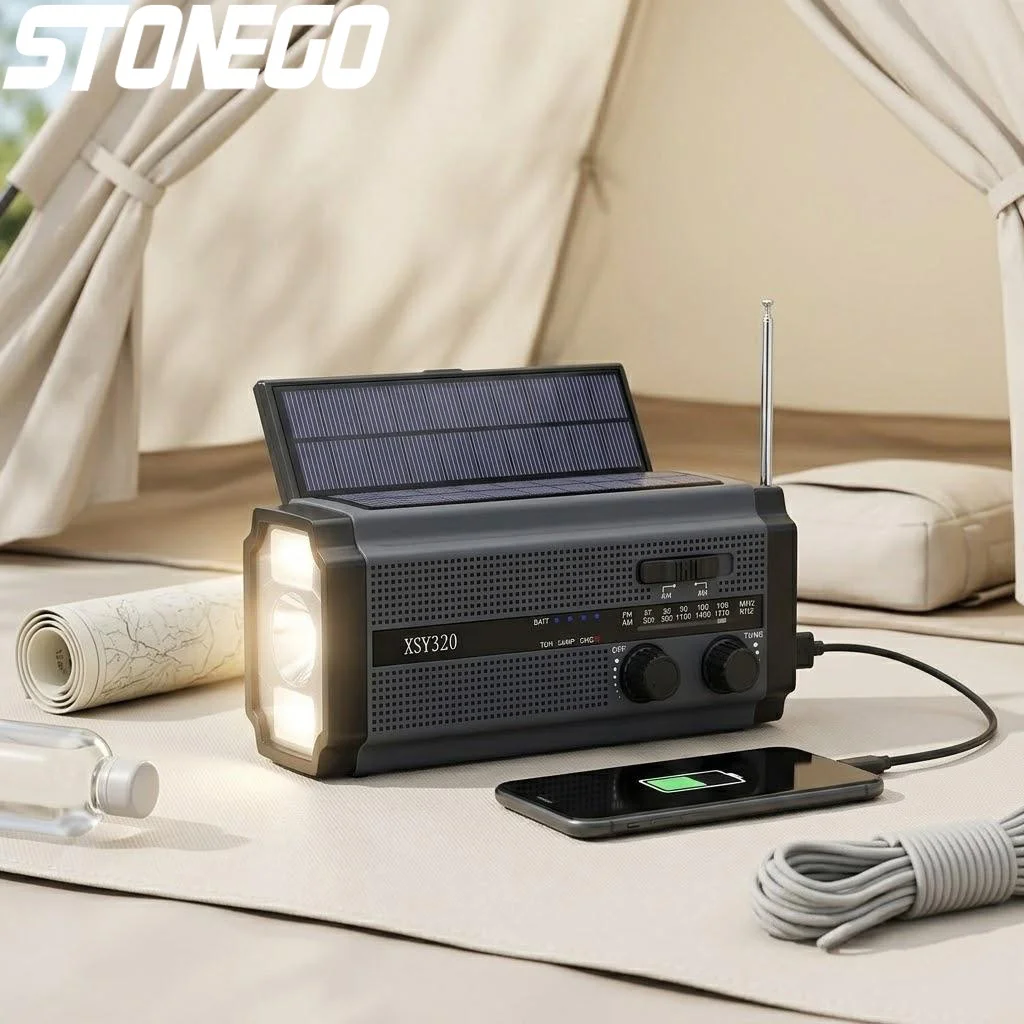 Портативное солнечное радио с ручным динамо-генератором AM/FM, 5000 мАч, LED-фонарик, сигнализация SOS, для выживания на природе, походов и кемпинга
Портативное солнечное радио с ручным динамо-генератором AM/FM, 5000 мАч, LED-фонарик, сигнализация SOS, для выживания на природе, походов и кемпинга