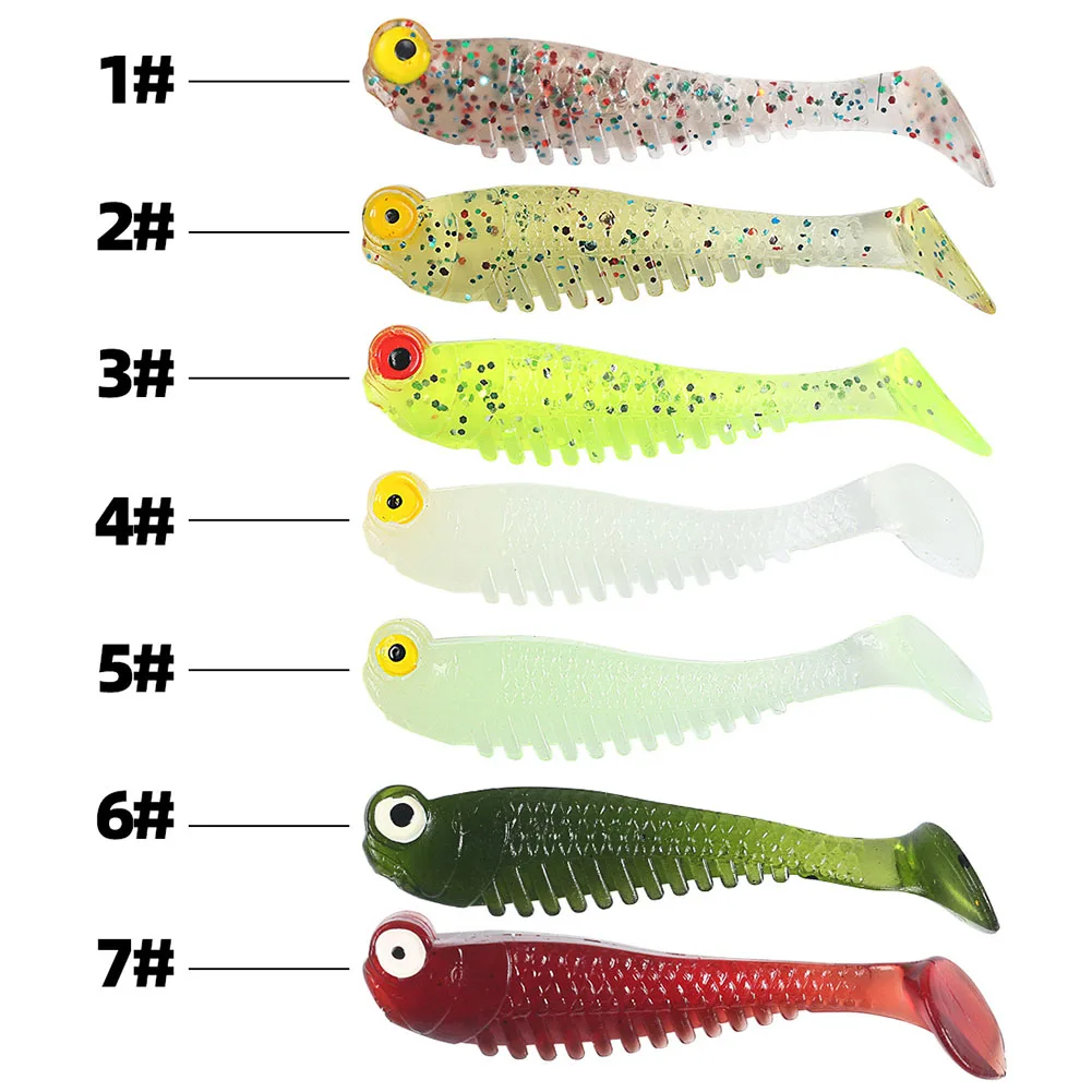 Soft Fishing Lures 5.5cm / 1.5g Paddle Tail Swimbaits Soft Plastic Lures Kit For Bass Trout Walleye Crappie 10pcs / Pack
Soft Fishing Lures 5.5cm / 1.5g Paddle Tail Swimbaits Soft Plastic Lures Kit For Bass Trout Walleye Crappie 10pcs / Pack