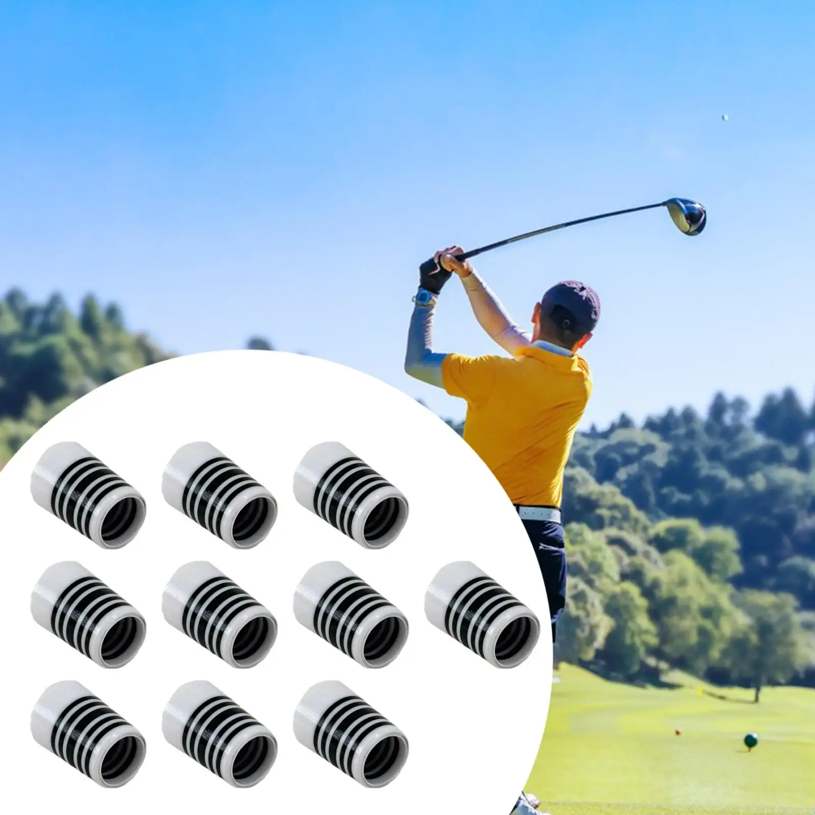 10 Pieces Golf Iron Ferrules Golf Club Repair Portable Golf Accessories Covers for Golf Course Men Women Beginner Adults Golfer
10 Pieces Golf Iron Ferrules Golf Club Repair Portable Golf Accessories Covers for Golf Course Men Women Beginner Adults Golfer