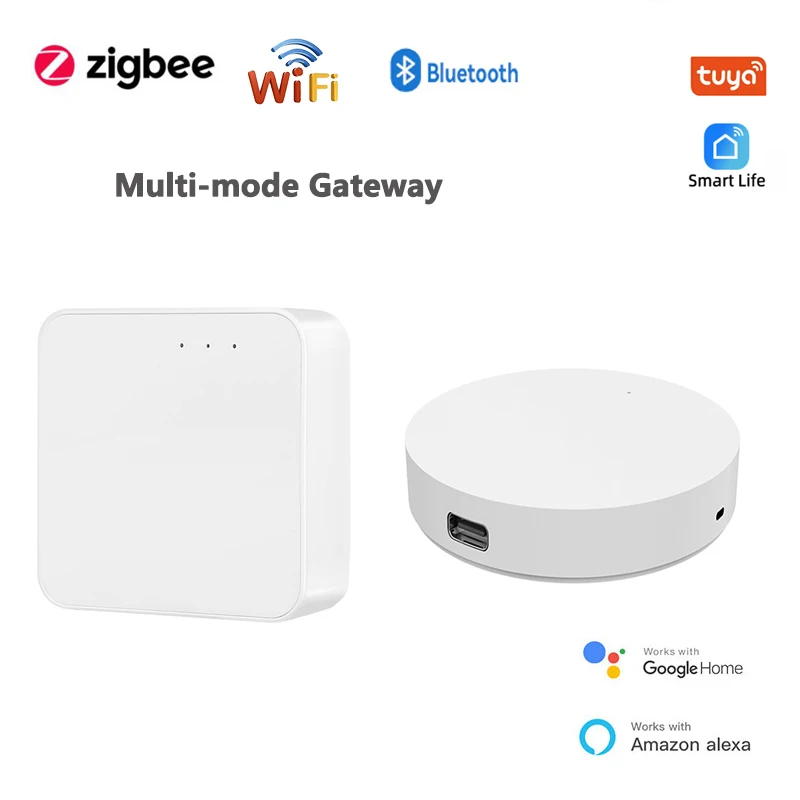 Tuya Smart ZigBee 3.0 Bluetooth Mesh Multi-mode Gateway ZigBee BLE Smart Home Bridge Hub Work with Smart Life Alexa Google Home
Tuya Smart ZigBee 3.0 Bluetooth Mesh Multi-mode Gateway ZigBee BLE Smart Home Bridge Hub Work with Smart Life Alexa Google Home