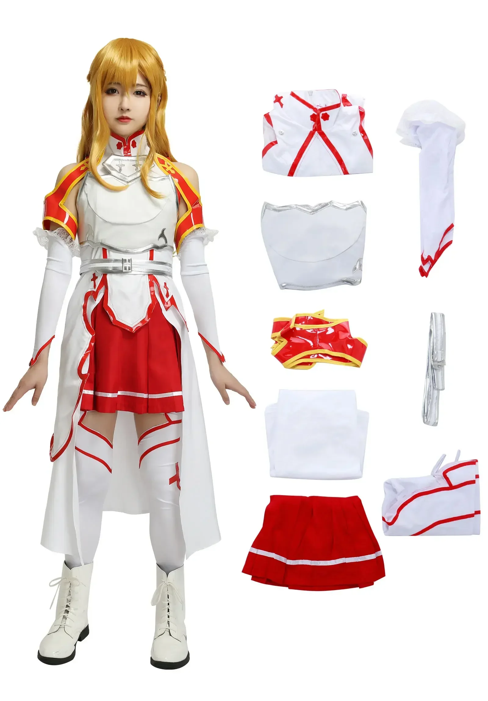 Miccostumes Women's Asunaa Yuukii Cosplay Costume with Breastplate Party Fancy Dress Halloween Costumes for Women
Miccostumes Women's Asunaa Yuukii Cosplay Costume with Breastplate Party Fancy Dress Halloween Costumes for Women