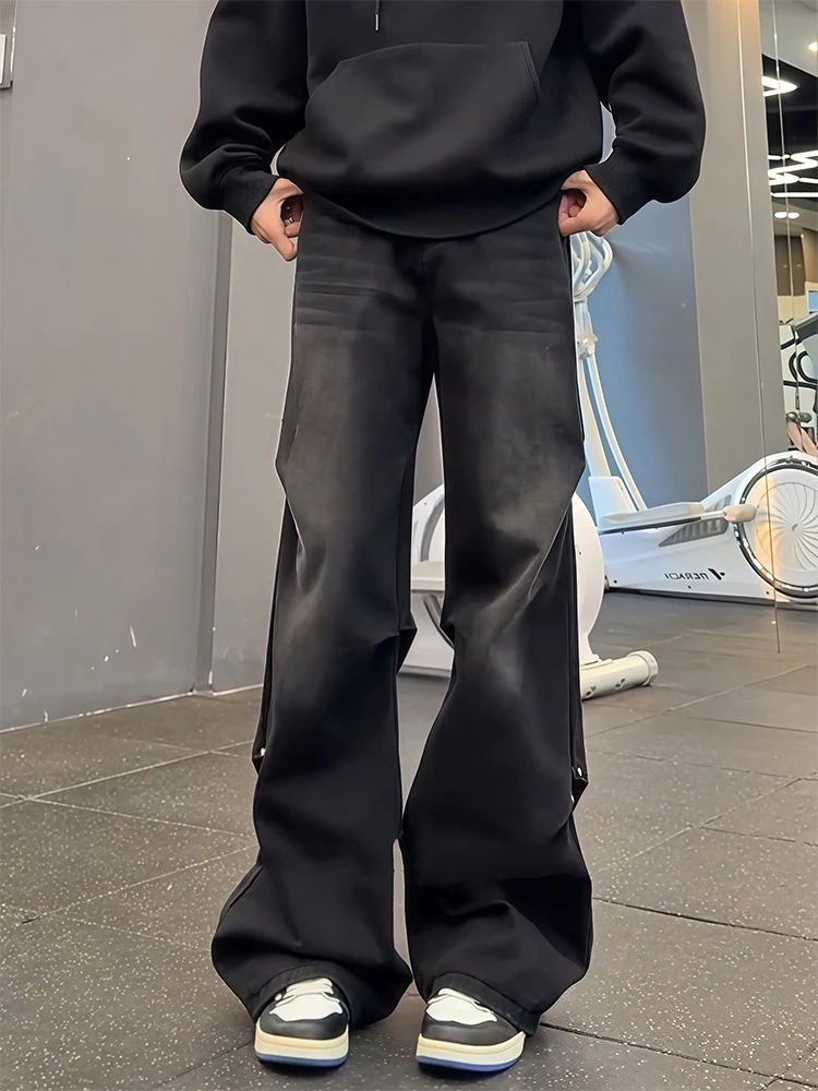 Bla American High Street Pleated Flared Jeans Men's Winter Trendy Straight Leg Casual Pants Youthful Vintage Sle
Bla American High Street Pleated Flared Jeans Men's Winter Trendy Straight Leg Casual Pants Youthful Vintage Sle